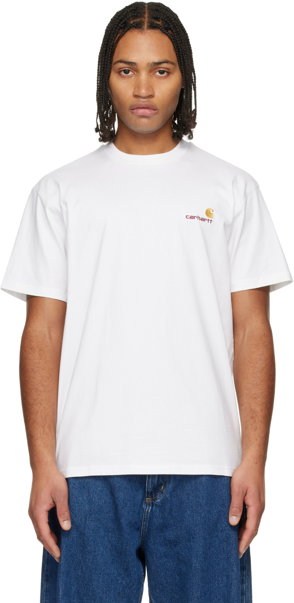 Carhartt Work In Progress White S/S American Script T-shirt