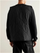 Nike - Logo-Embroidered Quilted Padded Ripstop Gilet - Black