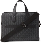 Dunhill - Leather-Trimmed Logo-Print Coated-Canvas Briefcase - Black