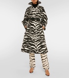 Alaïa Zebra-print cotton coat