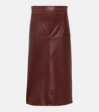 Max Mara Leisure Renata faux leather midi skirt