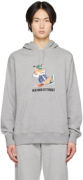 Maison Kitsuné Gray Dressed Fox Hoodie