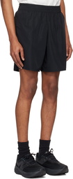 Jil Sander Black Bonded Logo Shorts