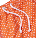 Anderson & Sheppard - Slim-Fit Mid-Length Paisley-Print Swim Shorts - Orange