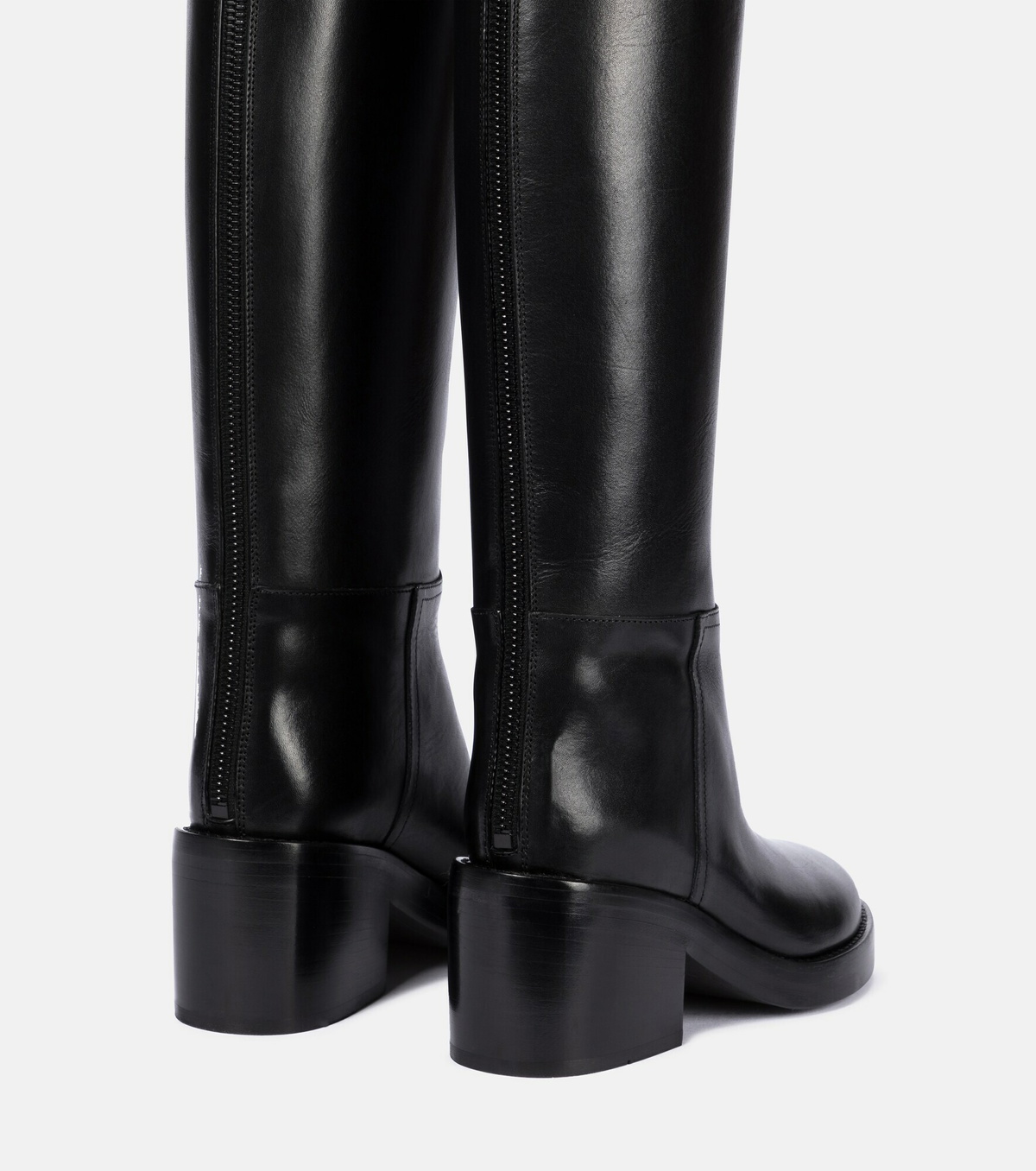 Ann Demeulemeester Leather kneehigh riding boots Ann Demeulemeester