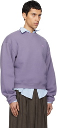 ERL Purple Script Crewneck Sweater