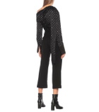 Monse High-rise polka-dot stretch wool pants