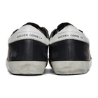 Golden Goose Black and White Superstar Sneakers