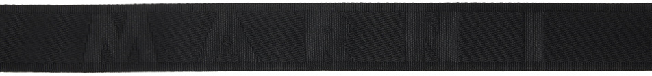 Marni Black Logo Belt