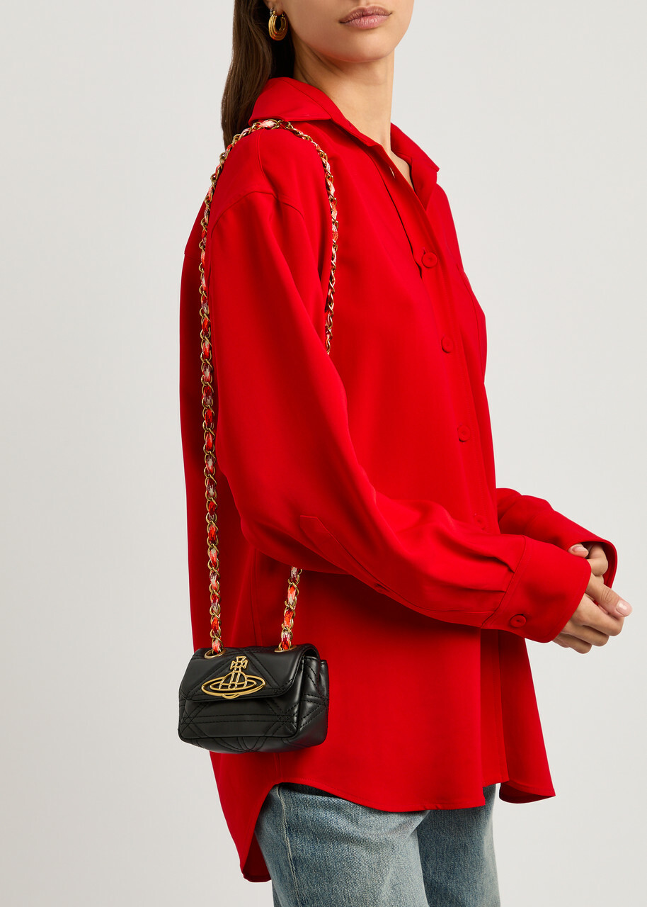Vivienne Westwood Vinnie Quilted Leather Cross-body bag