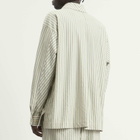 Homme Plissé Issey Miyake Men's Stripe Short in Green 