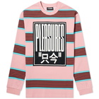 PLEASURES Long Sleeve Electronic Stripe Tee