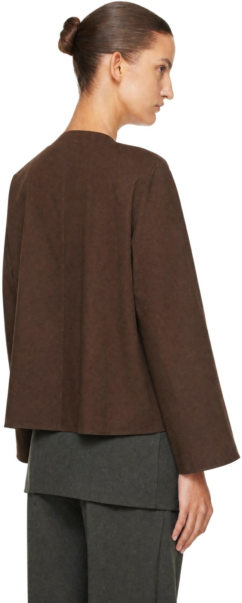 BAMBOU ROGER KWONG Brown Cotton Blouse