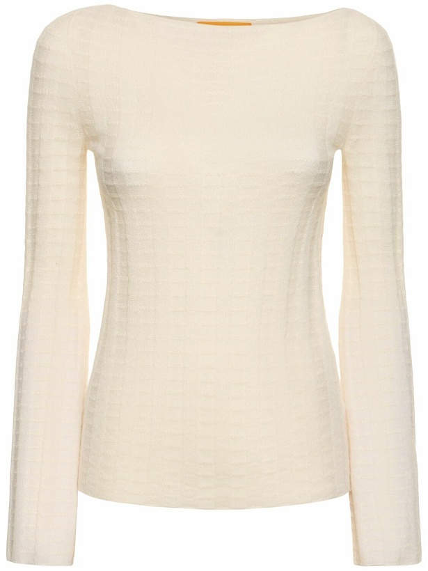 Photo: GUEST IN RESIDENCE Flare Long Sleeve Wool Blend Top