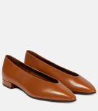 Loro Piana Rebecca leather ballet flats