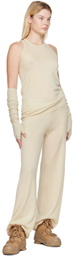 Frenckenberger Beige Long Rockers Mono Mittens