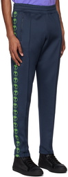 Moschino Blue Double Question Mark Track Pants