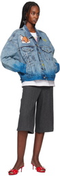 doublet Blue Anime Denim Jacket
