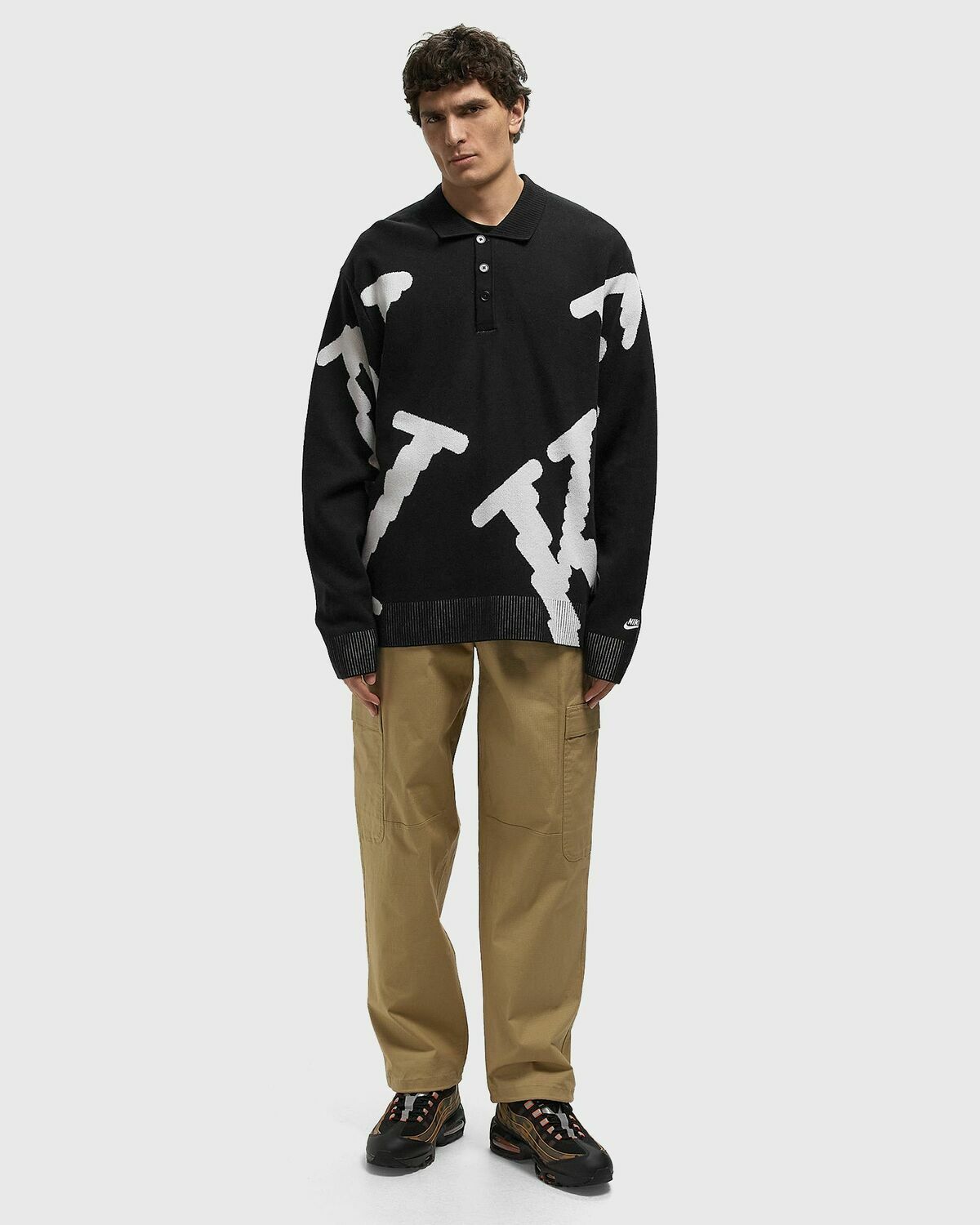 Nike CLUB RUGBY TOP NEO VAR Black Mens Longsleefe Nike