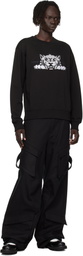 Kenzo Black Kenzo Paris 'KENZO Happy Tiger' Embroidered Sweatshirt