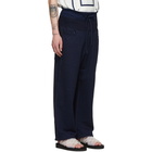 Fumito Ganryu Indigo Double Waist 5-Pocket Sweatpants