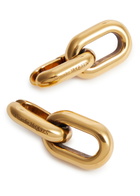 Alexander Mcqueen Peak Chain Hoop Earrings - Gold - One Size