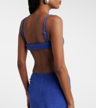 Christopher Esber Cotton-blend terry bra top