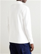 Blue Blue Japan - Ribbed Cotton-Blend Jersey Rollneck T-Shirt - White