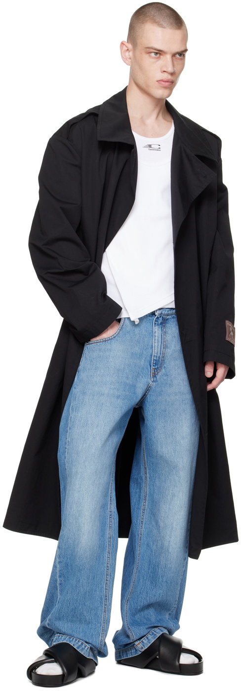Commission SSENSE Exclusive Black Trench Coat