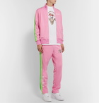 Palm Angels - ICECREAM Striped Printed Tech-Jersey Track Pants - Pink