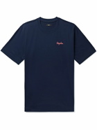 Rapha - Logo-Embroidered Organic Cotton-Jersey T-Shirt - Blue