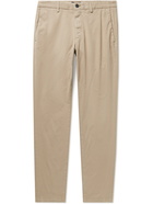 THEORY - Zaine Slim-Fit Organic Cotton-Blend Twill Trousers - Neutrals