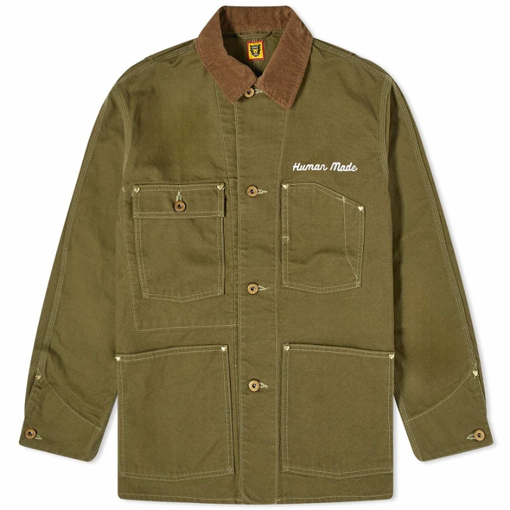 Photo: Human Made Men's Duck Coverall Jacket in Olive Drab