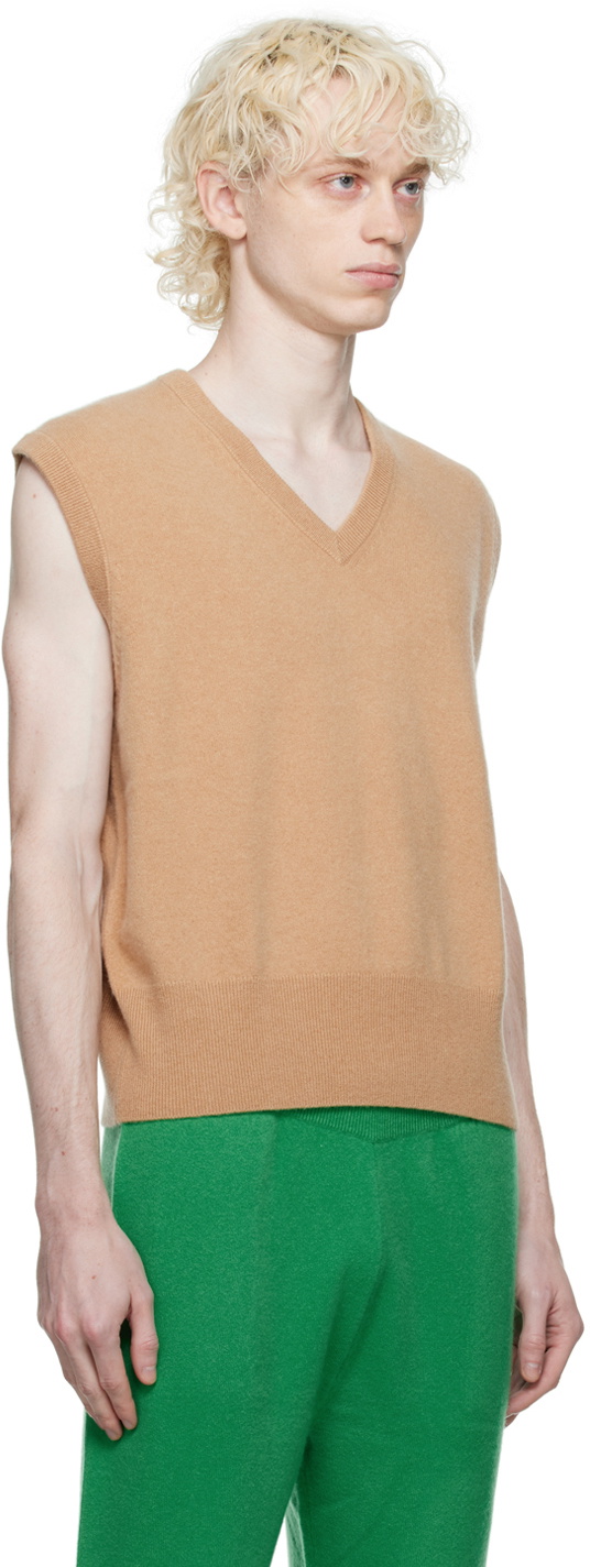 extreme cashmere Tan n°243 Spencer Vest extreme cashmere