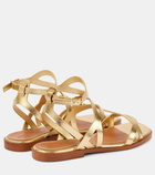 Zimmermann Zimmermann Bay metallic leather sandals