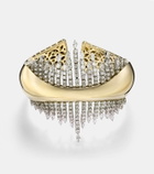 Yeprem Golden Strada 18kt gold cuff bracelet with diamonds