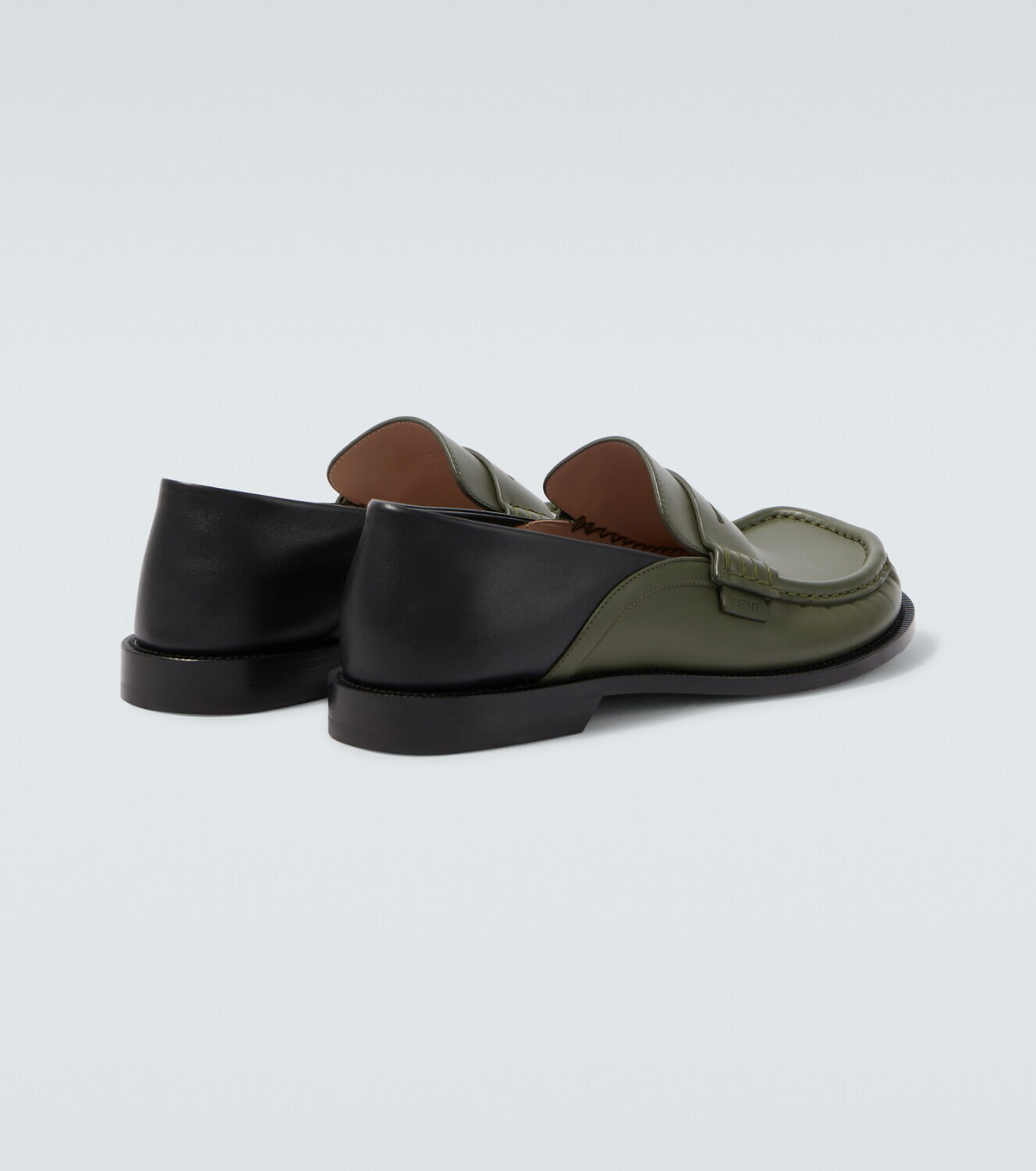 Loewe Campo leather penny loafers