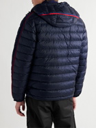 Moncler - Agout Striped Quilted Shell Down Jacket - Blue