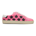 Saint Laurent Pink Suede Court Classic SL/06 Sneakers