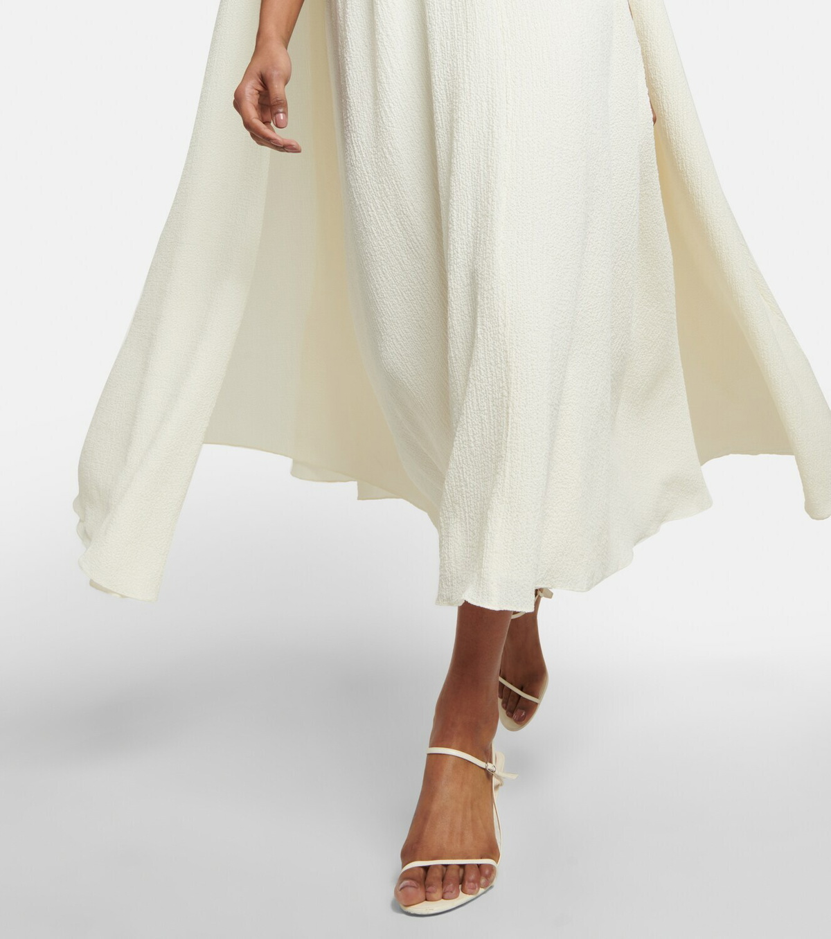Emilia Wickstead Olivette cape crêpe midi dress