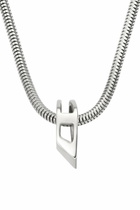 Diesel Stainless Steel Chain Necklace - Necklaces - Unisex - Silver
