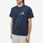 Jacquemus Men's Bow Logo T-Shirt in Dark Navy