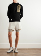 DISTRICT VISION - Straight-Leg Logo-Print Shell Drawstring Shorts - Gray