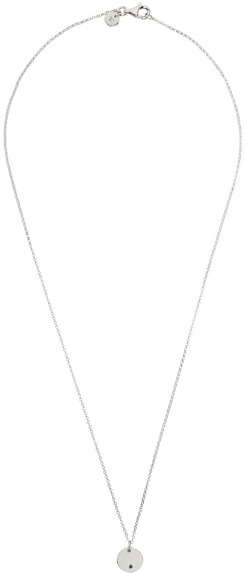 Photo: Tom Wood SSENSE Exclusive Silver & Blue Birthstone Circle Necklace