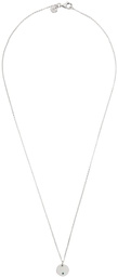 Tom Wood SSENSE Exclusive Silver & Blue Birthstone Circle Necklace