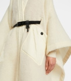Moncler Grenoble Belted mohair, alpaca, wool-blend sweater