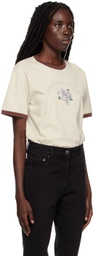 Ernest W. Baker SSENSE Exclusive Off-White Sterling Silver T-Shirt