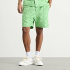 Casablanca Men's Towelling Monogram Short in Green