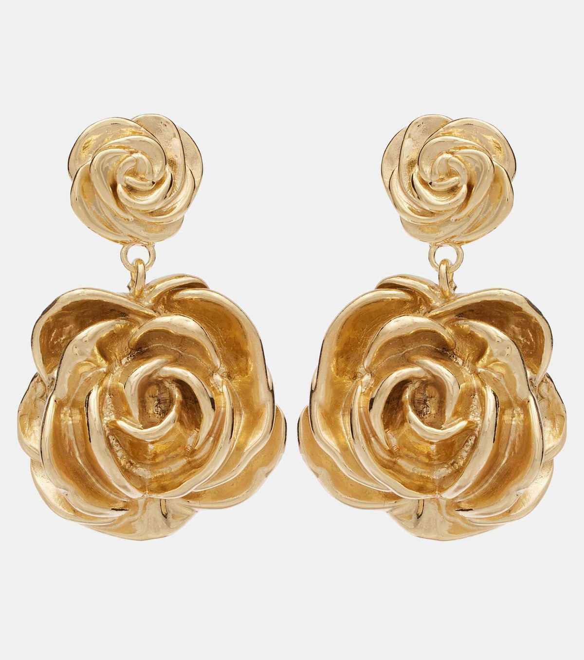 Magda Butrym Floral gold-plated drop earrings