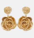 Magda Butrym Floral gold-plated drop earrings